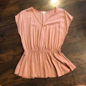 Blush Pink Embroidered Top